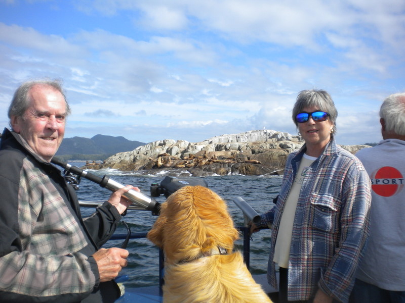 Mon and Dad watching Seal Lions